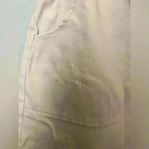 Vtg 90s D&Co Beige Cream Capri Pants Elastic Waist Womens Medium - Picture 2 of 10